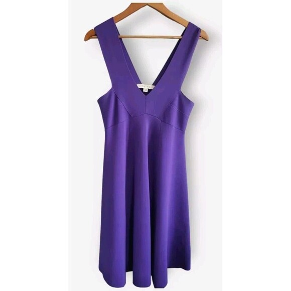Reiss Bandage Dress Women's Small Purple Jamie Sleeveless  Fit And Flare - Picture 1 of 11